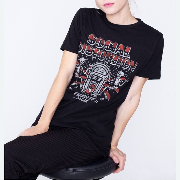 Social Distortion Jukebox Skelly T-Shirt Unisex Size XL 100% Cotton - Picture 8 of 8